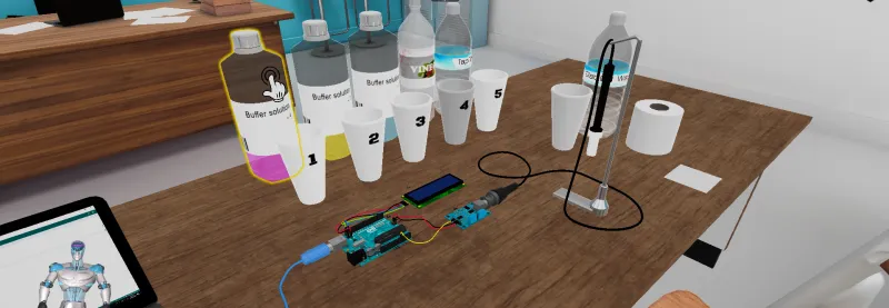 Measuring PH value of a liquid